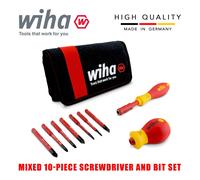Wiha 41233 Slimbit Destornillador Ranurado Pozidrive 9pcs Pliegue Bolsa 1000v