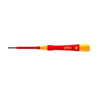 Wiha 42376 Series 2270P Destornillador eléctrico fino con acabado pico, ranurado, 2,5 mm x 65 mm tamaño