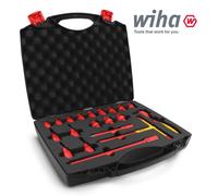 Wiha 43023 Juego Carraca Eléctrica 3/8 21 Piezas Hex VDE Aislado