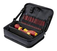 Wiha 45260 - Caja de herramientas VDE (22 piezas, para electricistas, artesanos, aprendices, profesionales)