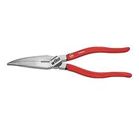 Wiha Alicates de boca semi-redonda Classic con filo de corte, con forma curvada, aprox. 40° 160 mm, 6 1/2" (27342)
