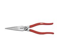 Wiha Alicates de boca semi-redonda Classic con filo de corte, con forma recta 200 mm, 8" (26721)