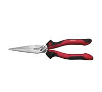 Wiha Alicates de boca semi-redonda Industrial con filo de corte, con forma recta 160 mm, 6 1/2" (32322)