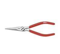 Wiha Alicates de boca semi-redonda para mecánicos de precisión Classic con filo de corte y resorte de apertura, con forma recta 160 mm, 6 1/2" (36483)