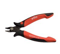Wiha Alicates de corte diagonal Electronic 26818 – cabeza puntiaguda ancha sin chaflán – 130 mm
