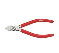 Wiha Alicates de corte diagonal para plástico Classic con resorte de apertura sin chaflán 125 mm, 5" (37402)