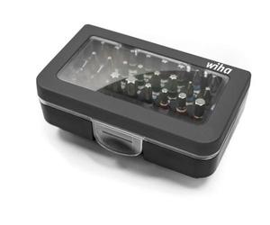 Wiha - caja de bits con clip de cinturón - 31 uds.
