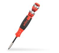 Wiha Destornillador LiftUp 25 con cargador magnético, surtido 12 bits 1/4" (38601)