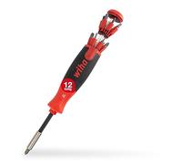 Wiha Destornillador LiftUp 25 con cargador – magnético, surtido 12 bits 1/4" (38606)