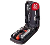 Wiha – Juego de 40 vasos de 1/4" dr. 6pt, métrico