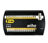 Wiha Juego de bits XLSelector, bits en Y de 25 mm Phillips, Pozidriv, TORX®, de 32 unid. de 1/4" C6,3 (41832)