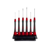 Wiha Juego de destornilladores de precisión PicoFinish® 7 unid. ranurados y Phillips, con soporte