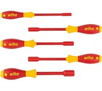 Wiha Juego de destornilladores SoftFinish® electric con llave de vaso hexagonal, de 5 unid. (29466)
