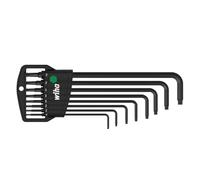 Wiha Juego de llaves Allen en soporte Classic TORX® con cabeza esférica, de 9 unid., acabado en oxidación negra (32394)