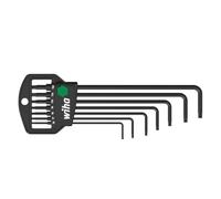Wiha Juego de llaves Allen en soporte Classic TORX® MagicSpring® de 8 unid., acabado en oxidación negra (33753)