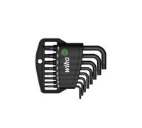 Wiha Juego de llaves Allen en soporte Classic TORX® Tamper Resistant (con taladro), de 9 unid., acabado en oxidación negra (36462)