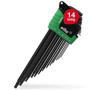 Wiha Juego de llaves Allen ErgoStar TORX® con cabeza esférica 14 unid. oxidación negra (43847)