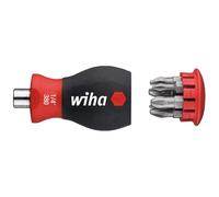 Wiha Magnético Softfinish Stubby Screwdriver con Poco Revista ( Ph, Pz ) WHA3374