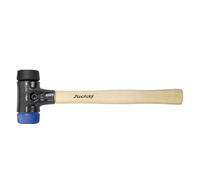 Wiha Martillo de cara blanda Safety blando/dureza media con mango de madera Hickory, cabezal redondo 40, 325 mm (26650)