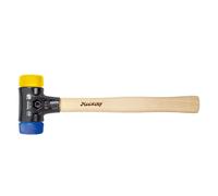 Wiha Martillo de cara blanda Safety, blando/semiduro, mango Hickory, cabezal redondo 30 mm, 290 mm