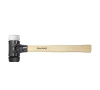 Wiha Martillo de cara blanda Safety de dureza media/muy duro con mango de madera Hickory, cabezal redondo 50, 360 mm (26659)