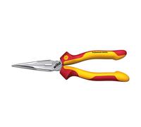 Wiha Alicates de boca semi-redonda Professional electric con filo de corte, con forma recta 160 mm, 6 1/2" (26720)