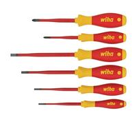 Wiha Softfinish Eléctrico Slimfix Juego Sl / Ph Screwdriver Set,6 Pieza WHA35389