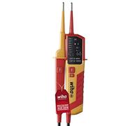 Wiha Probador de tensión y continuidad 12-1.000 VAC/1500 VDC CAT IV (45216) rojo y amarillo