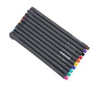 WIHFHGZ 10 Colores Rotuladores de Dibujo Lineal, Estuche de 10 Piezas, Punta Fina 0,38mm - Tinta Acuosa, Diseño Ergonómico, Para Pintura y Escritura Detallada