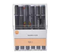 WIHFHGZ Rotuladores Permanentes 12 Piezas, Doble Punta, Plástico Suave, Colores Brillantes - Secado Rápido, Alta Duración, Ideal para Estudiantes y Manualidades
