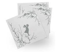 Wik & Walsøe Servilletas de papel Alv. set de 20 blanco-gris