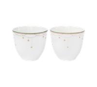 Wik & Walsøe Tazas Julemorgen Girlander 20 cl. 2-pack Blanco