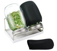 Wilafury Kit de Cultivo de brotes de Frijol, Kit de Cultivo de brotes Multiusos con circulación de Aire y Drenaje con 2 Botellas para Semillas de Alfalfa y Frijoles