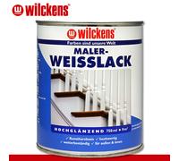 Wilckens 750 Ml Pintura Blanca Alquídica Para Madera Y Metal Interior Y Exterior