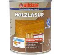 Wilckens Barniz para madera LF para interior y exterior, 750 ml, color gris plateado