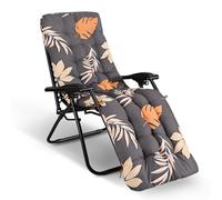 WildFun Cojines gruesos para tumbona de jardín, 170 x 53 x 8 cm, con parte superior antideslizante, para interiores y exteriores, jardín, patio, playa (otoño)
