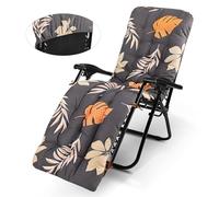 WildFun Cojines para Tumbona de jardín, 170 x 53 x 8 cm, Cojines de Repuesto para Tumbona con Parte Superior Antideslizante, para Interiores y Exteriores, jardín, Patio, Playa (Gris Oscuro)