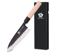 WILDMOK Cuchillo Deba 19,4 cm Cuchillo Sashimi Alemán de Acero Inoxidable Cuchillo de Salmón Asiático Usuba Para Zurdo