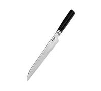 Wilfa EGO VG-10 Cuchillo para pan - Hoja de 20 cm, 67 capas de acero de Damasco, núcleo de acero japonés VG-10, dureza de la hoja: HRC: 60±2