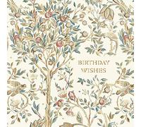 William Morris - Morris & Co. - Exquisito diseño artístico intrincado - Tarjeta de felicitación de cumpleaños - Interior en blanco (MELSETTER)
