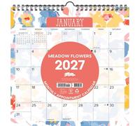 Willow Creek Press, Calendario de pared 2027 con diseño de flores de prado