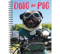 Willow Creek Press, Doug the Pug - Planificador de compromiso 2027 de 16,5 x 21,6 cm