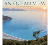 Willow Creek Press, Ocean View 2027 - Mini calendario de pared de 7 x 7 pulgadas