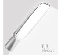Willpower Farolas LED Exterior 100W, Lámpara de Calle LED Blanco 6000K | Luz de Seguridad 7212LM, Alumbrado Público Aluminio, IP66 Impermeable, Para Jardín Garaje Patio Plaza Corte