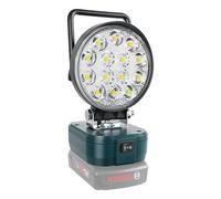 Willpower Recargable Foco LED para Batería Bosch 18V Lámpara de Trabajo 42W