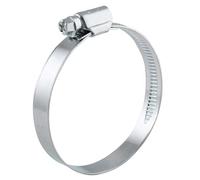 Wiltec Abrazadera de manguera con tornillo sin fin W1 acero inoxidable 12 mm de ancho de abrazadera, 90-110mm de rango de sujeción, abrazadera de sujeción, abrazadera de tensión