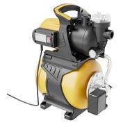 Wiltec Bomba de agua 1000 W con tanque de presión de 19 L y prefiltro, caudal 3500 l/, equipo de presión de agua para uso doméstico, carcasa de plástico, altura de elevación 44 m