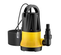 Wiltec Bomba de agua sumergible 750W con sensor, caudal 13000 l/h, 2 modos de uso, altura de descarga 9,5 m, de PPO, ligera y anticorrosiva