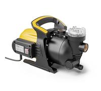 Wiltec Bomba de presión con prefiltro 1200 W bomba de agua para casa con carcasa de plástico, caudal 3800 l/h, altura de elevación 48 m, ideal para estanques, barriles de lluvia, pozos y cisternas