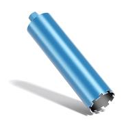 Wiltec Broca diamantada Ø 127 mm largo 450 mm UNC 1¼ tipo 1 broca hueca de perforación en húmedo corona broca de diamante saca núcleos para perforación hormigón, piedra, granito